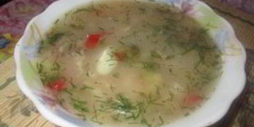 рассольник со свининой