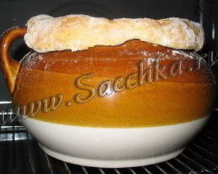 Рассольник в горшочке