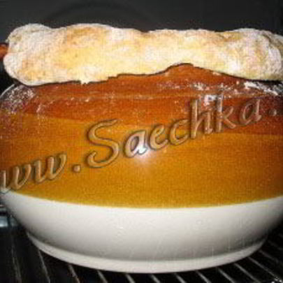 Рассольник в горшочке