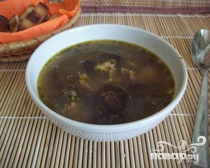 Кислые щи с грибами