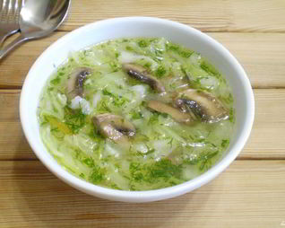 Постные щи из свежей капусты