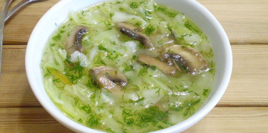 Рецепт постных щей из свежей капусты