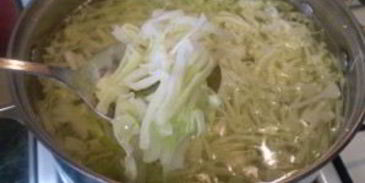 постные щи из свежей капусты