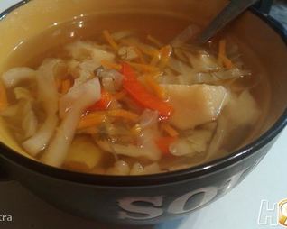 Постные щи с грибами