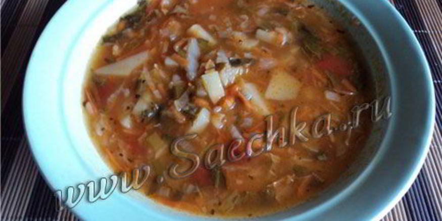 Рецепт постных щей