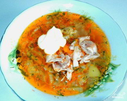 Щи из китайской капусты