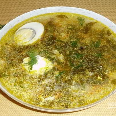 Щи из консервированного щавеля