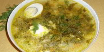 щи из консервированного щавеля