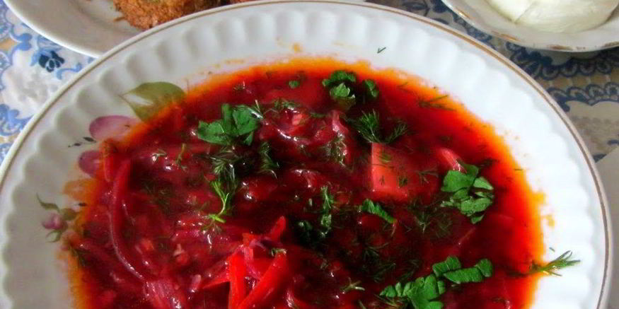 Рецепт щей из красной капусты