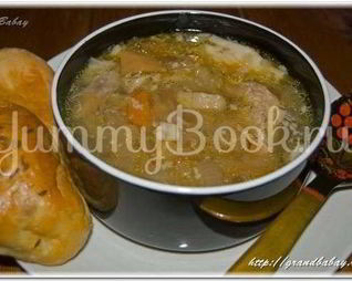 Щи из квашеной капусты со свининой