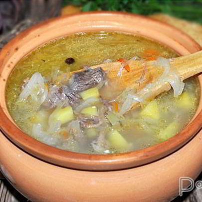 Щи из квашеной капусты в духовке