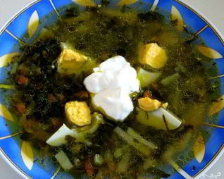 Щи из шпината