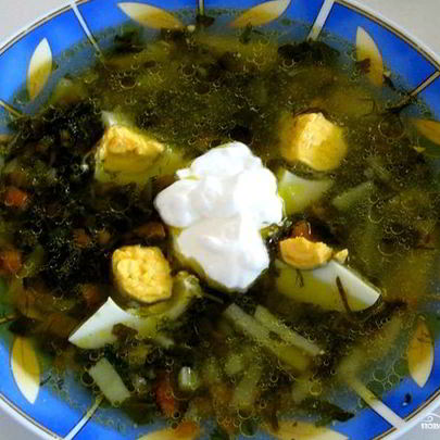 Щи из шпината