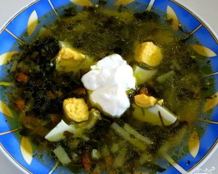 Щи из шпината