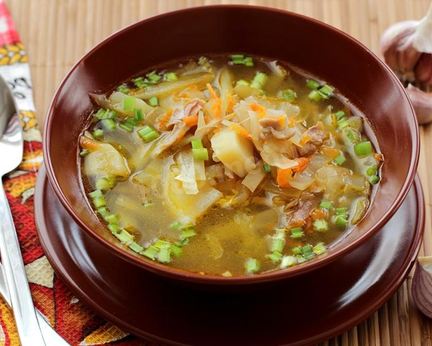 Щи из свежей капусты в мультиварке