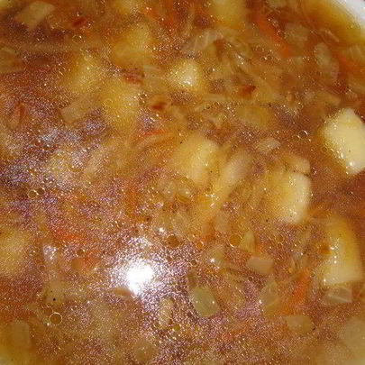 Щи кислые грибные