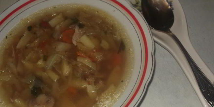 Рецепт щей на курином бульоне с шампиньонами