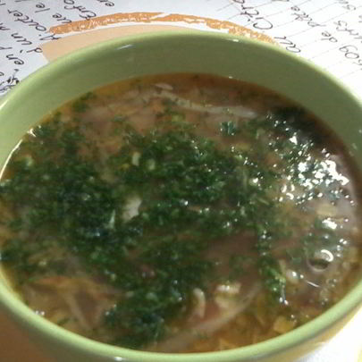 Щи с фасолью