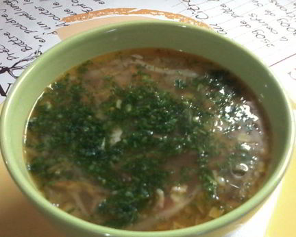 Щи с фасолью