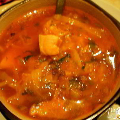 Щи с говядиной и грибами