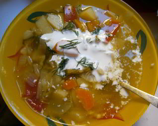 Щи с картофелем