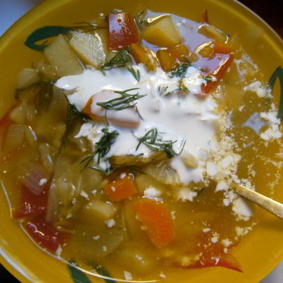 Щи с картофелем