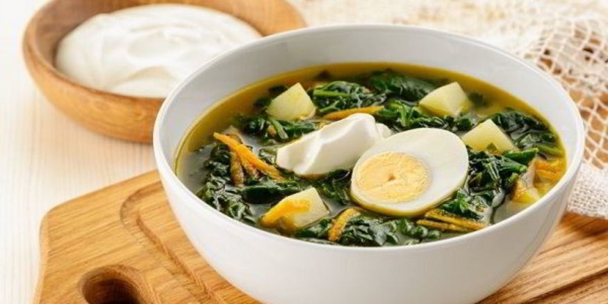 Рецепт щей со шпинатом
