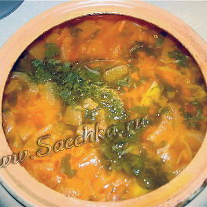 Щи в горшочке