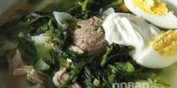 зеленые щи из щавеля