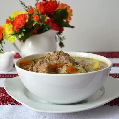 Классическая шурпа из баранины