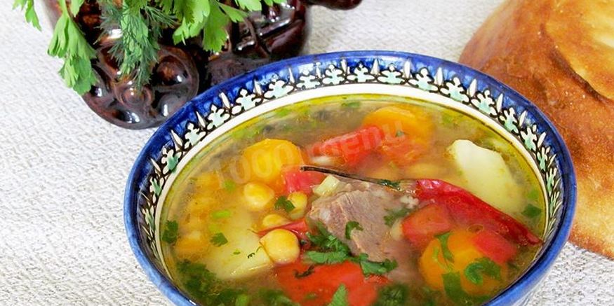 Рецепт шурпы из баранины в казане