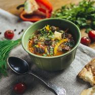 Рецепт Шурпы из говядины в кастрюле