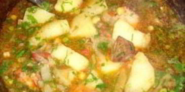 шурпа из свинины в казане