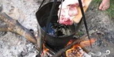 шурпа из утки на костре