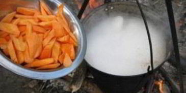 шурпа из утки на костре