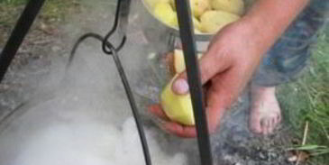 шурпа из утки на костре