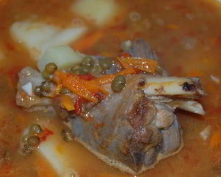 Шурпа узбекская с бараниной и машем