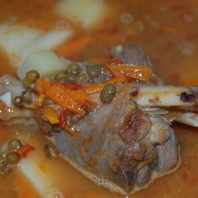 Шурпа узбекская с бараниной и машем