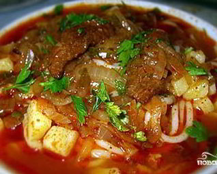 Шурпа жареная