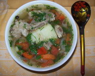 Суп шурпа из баранины