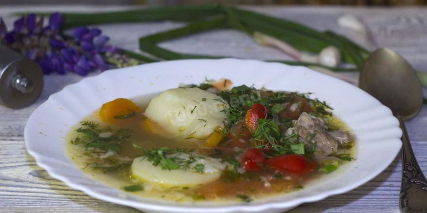 Рецепт супа шурпа из говядины в казане