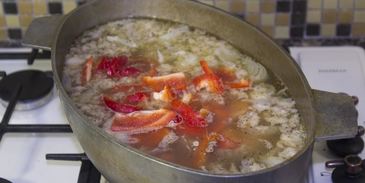 суп шурпа из говядины в казане