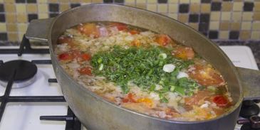 суп шурпа из говядины в казане