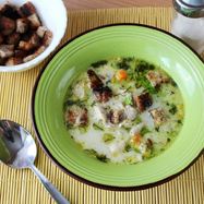 Рецепт Сливочного супа с курицей