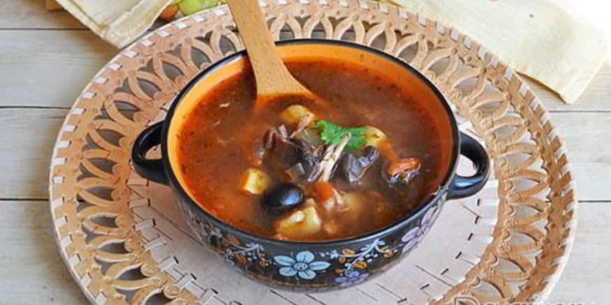 Рецепт грибной солянки