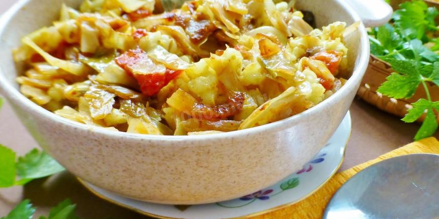 Рецепт капустной солянки с беконом и перловкой