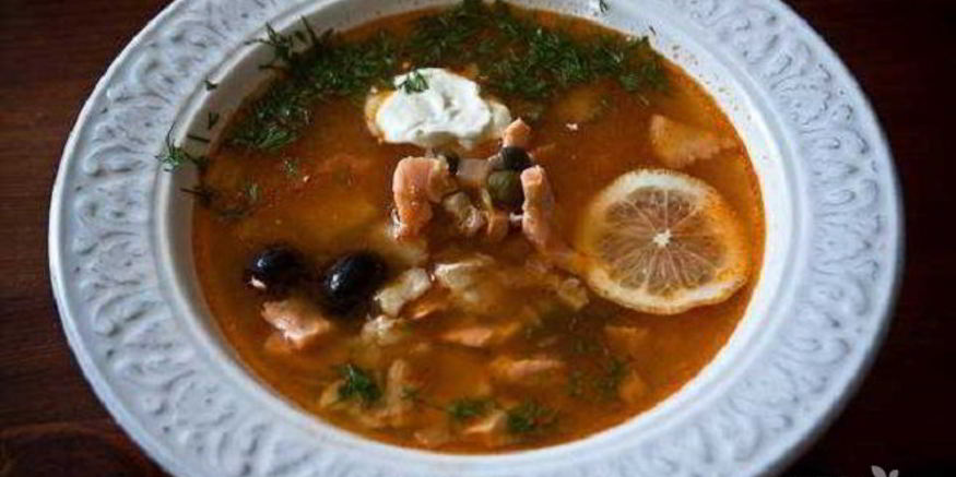 Рецепт простой рыбной солянки