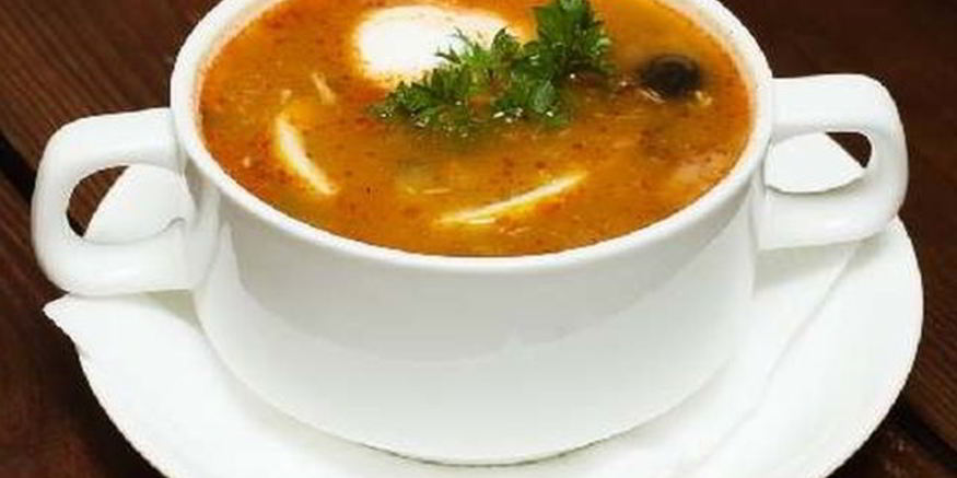 Рецепт сборной грибной солянки