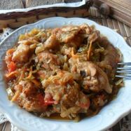 Рецепт Солянки из капусты с мясом свинины