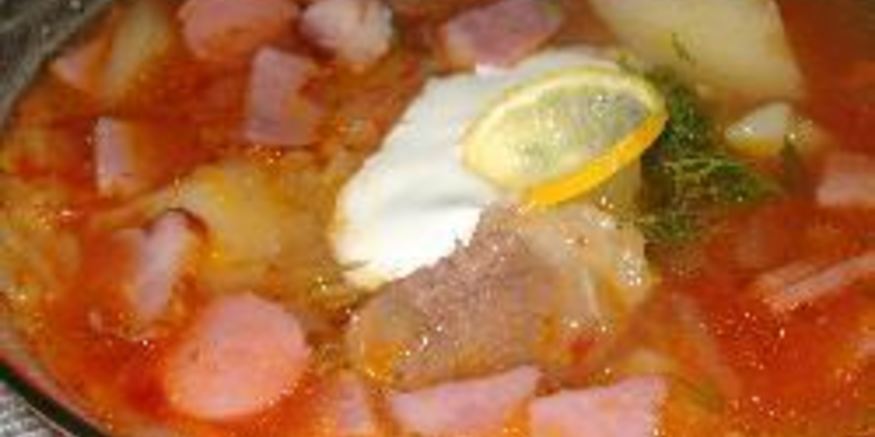 Рецепт солянки мясной